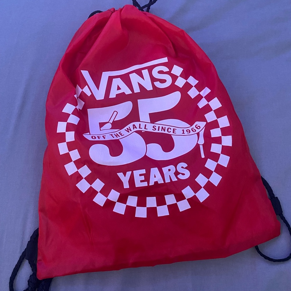 VANS Red Drawstring Bag